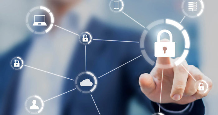 privacy policy image of internet security symbols
